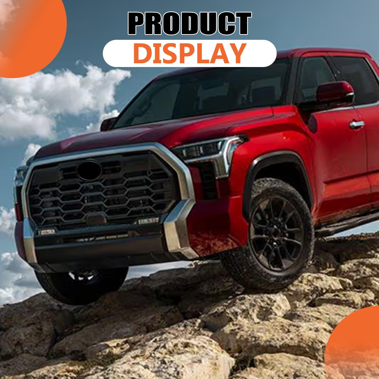 4PCS Fender Flares Front Rear Wheel Arch W/O LED for 2022-2025 Toyota Tundra