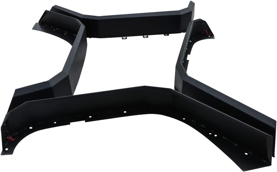 Fender Flares Mud Guard Kit 4PCS 2 Turn Signals 2007-2017 Jeep Wrangler JK JKU