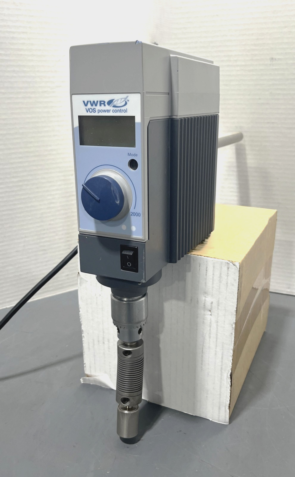 VWR Model VOS PC S41 Power Control Overhead Homogenizer Stirrer Tested