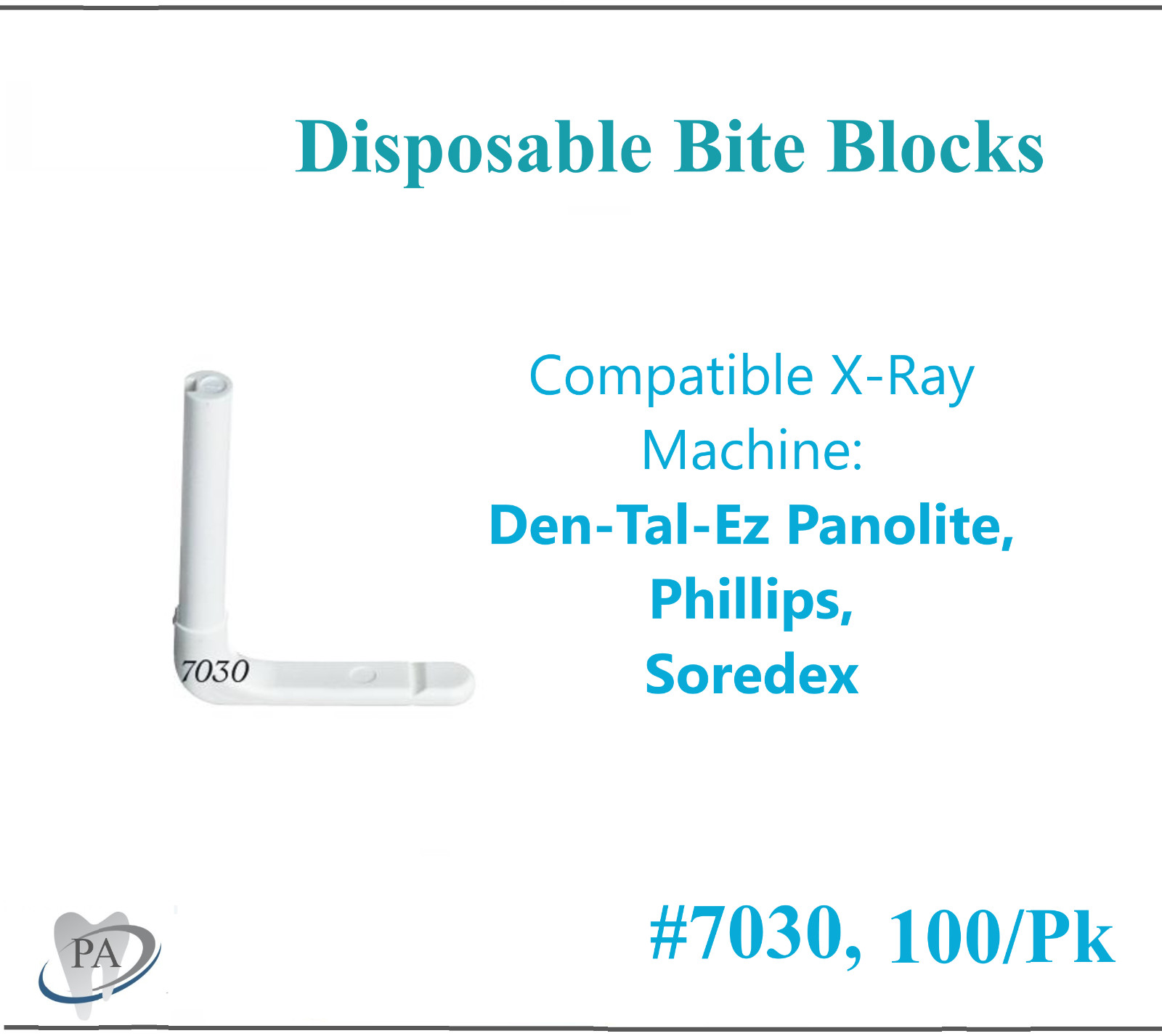 Panoramic X-Ray Machine Dispos-a-Bite Disposable Bite Blocks – #7090, #7060 7095