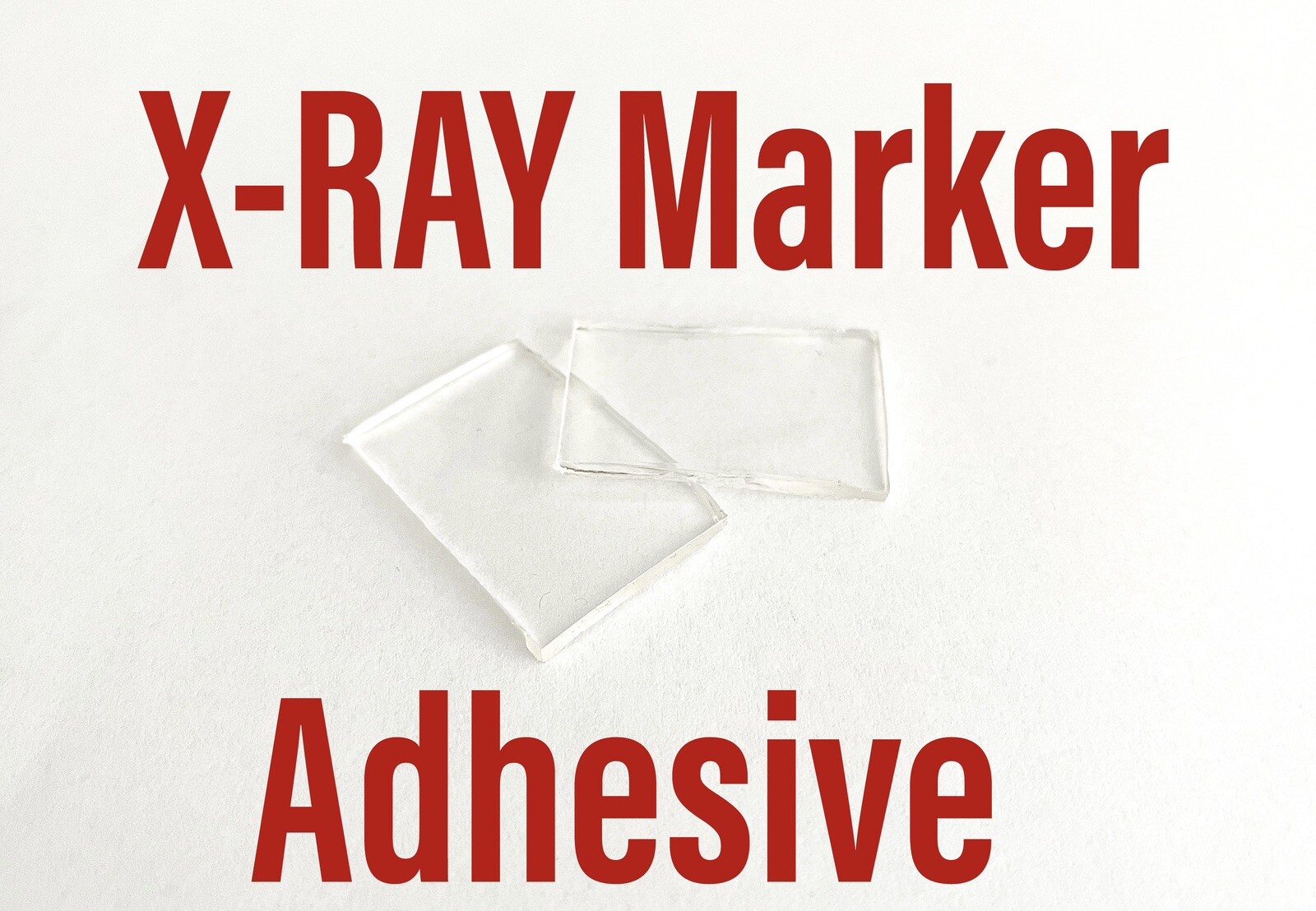 XRAY Marker Adhesive Washable & Reuseable 1 Set (2 pieces) X-Ray Radiology