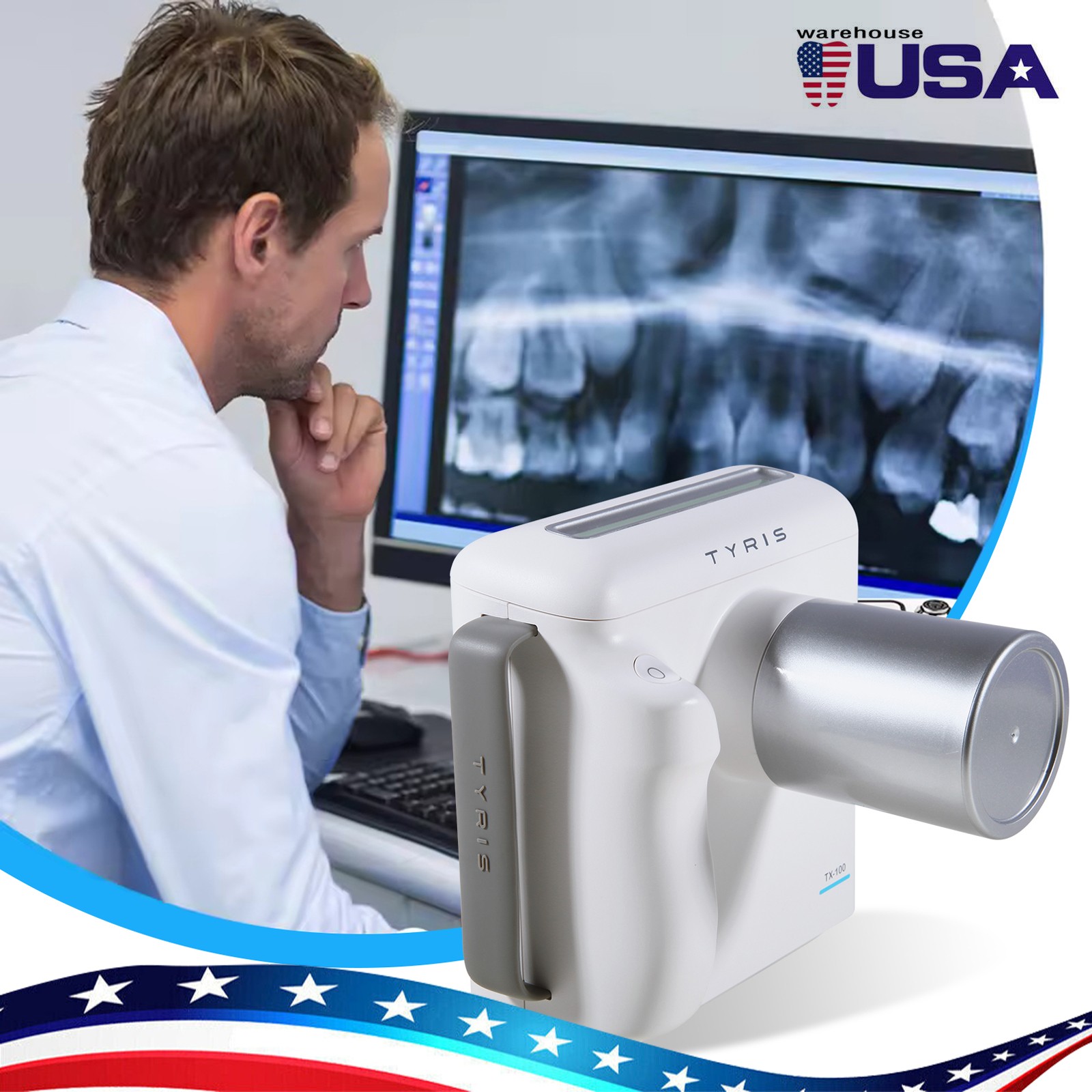 Dental Portable X Mobile Ray Machine Unit Digital High Frequency no Shield USA