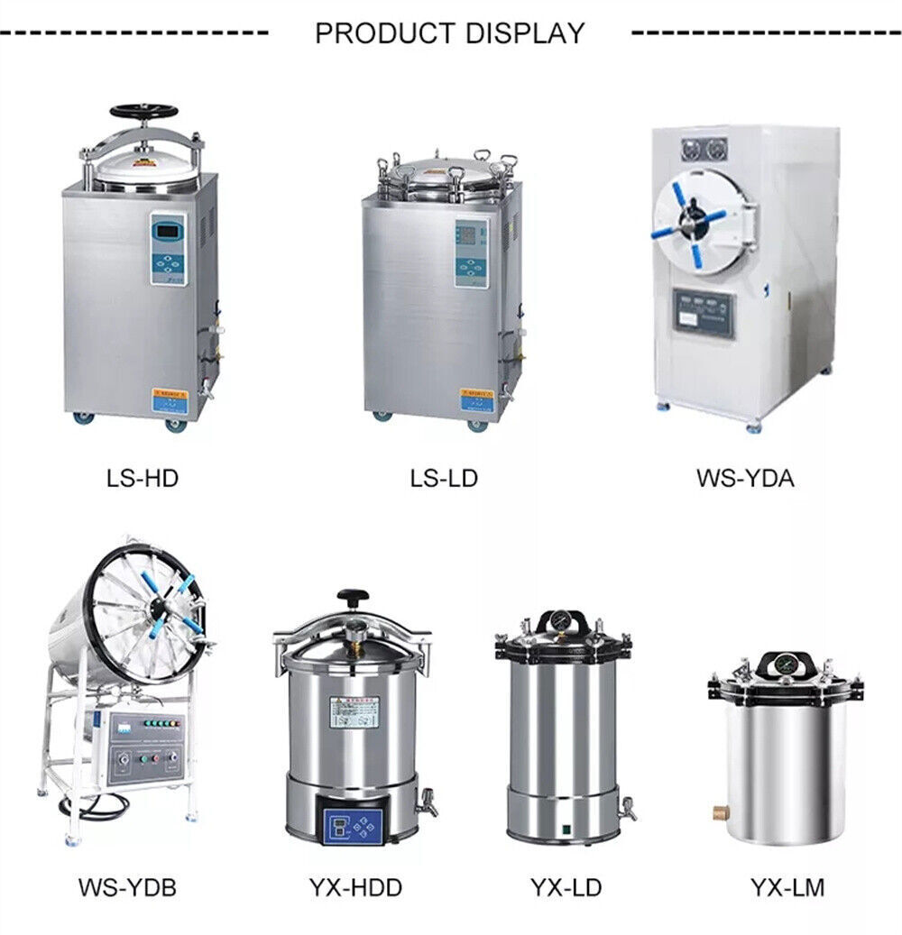 100L Pressure Sterilizer Automation Dental Autoclave Lab Steam Sterilizer 220V