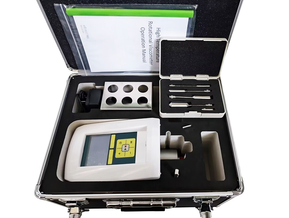 High Temperature Digital Viscometer with Range 50-3,300,000cP Room Temp 15℃-250℃