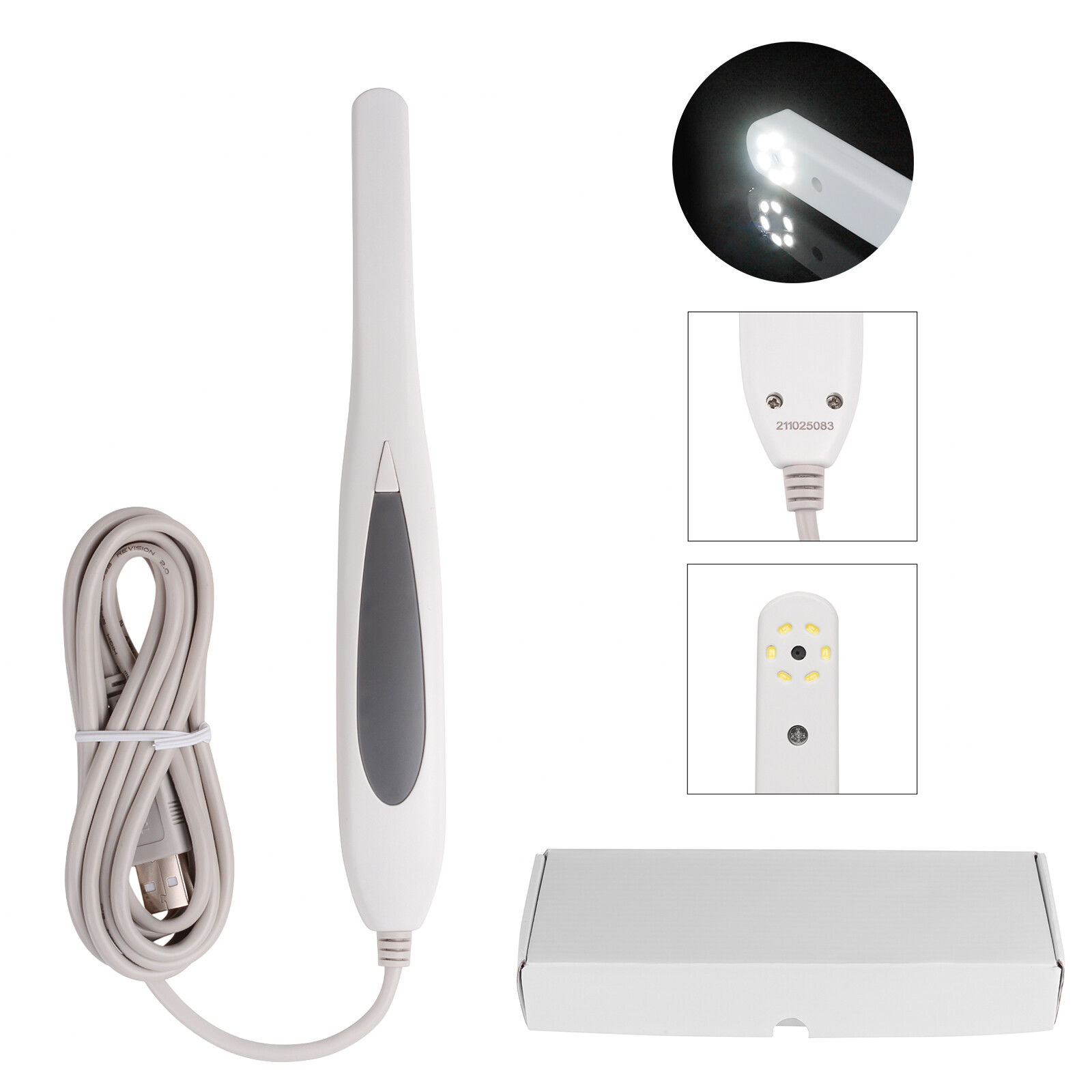1.3 Mega Pixels Mini Dental Intraoral USB Camera MD770 1/4″ CMOS 6 LED Endoscope