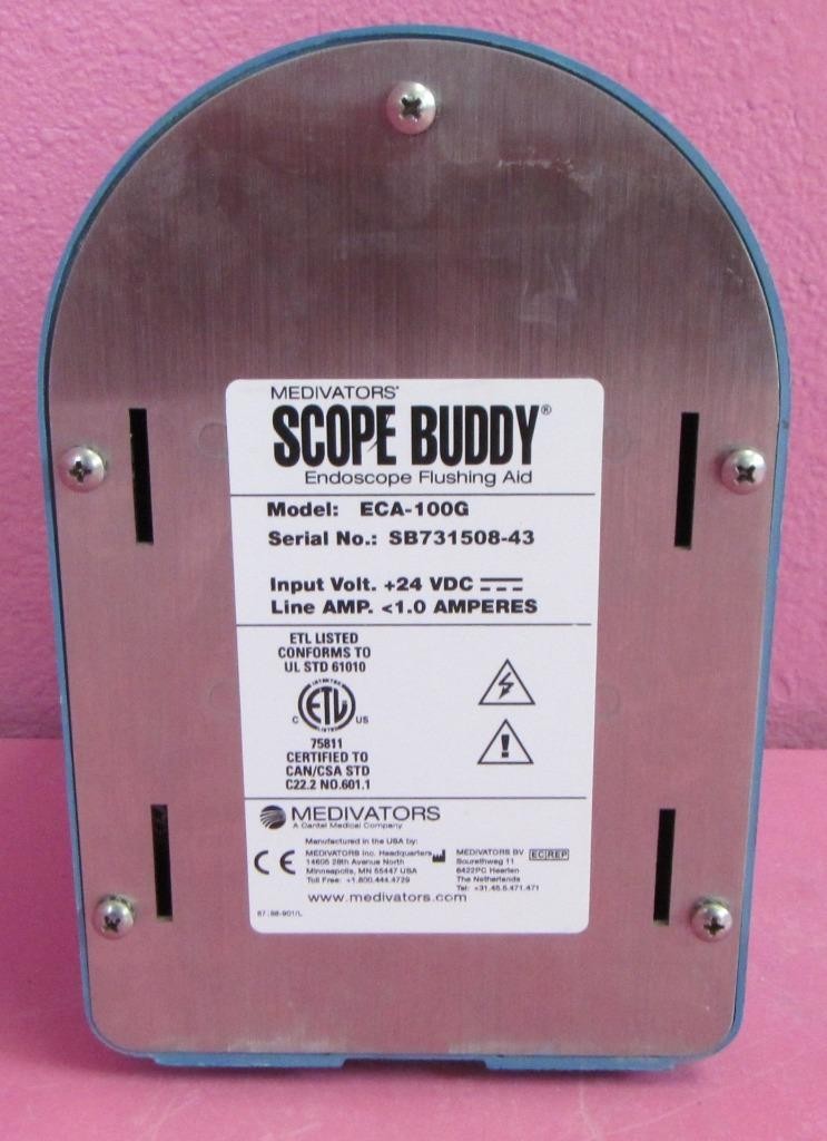 Medivators Scope Buddy ECA-100G Endoscope Flushing Aid Pump w/ Power Supply