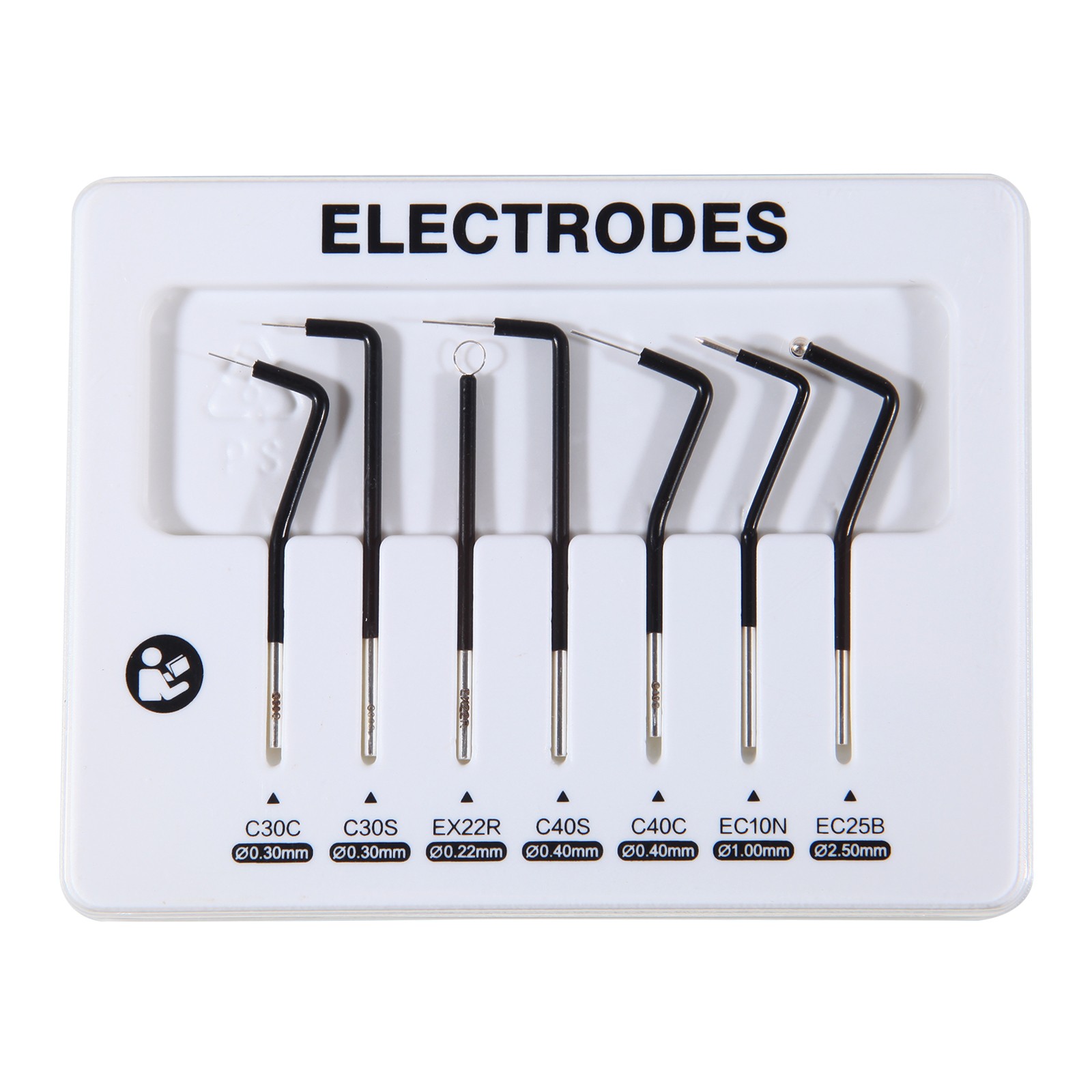 7PCS Dental Electrodes Reusable Tips Stainless Steel for Electrosurgery Unit