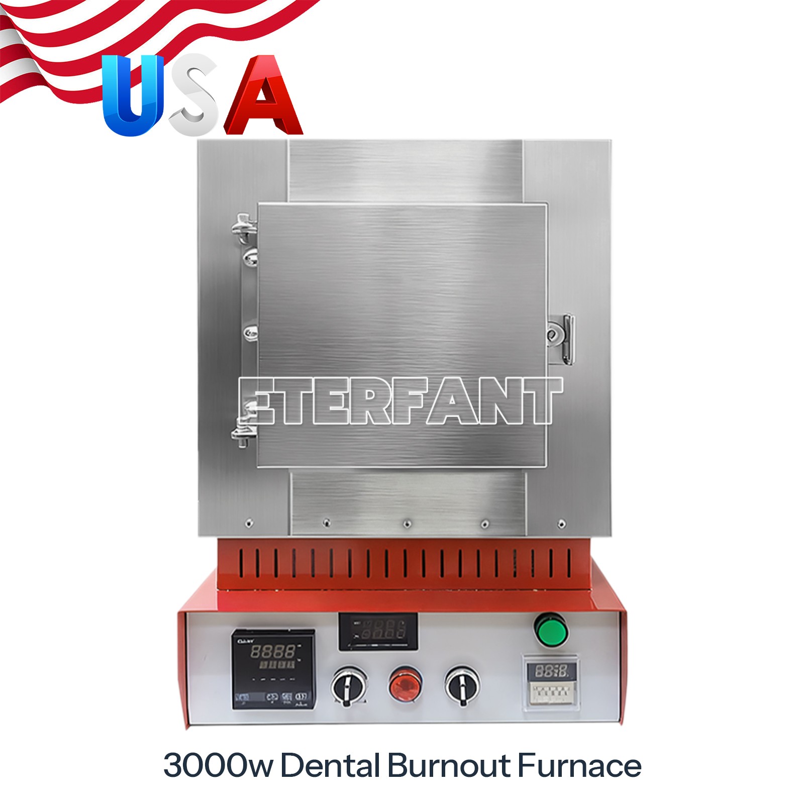 ETERFANT Dental 3000w Burnout Furnace Ceramic Fiber Heating Furnace 110V 1100℃