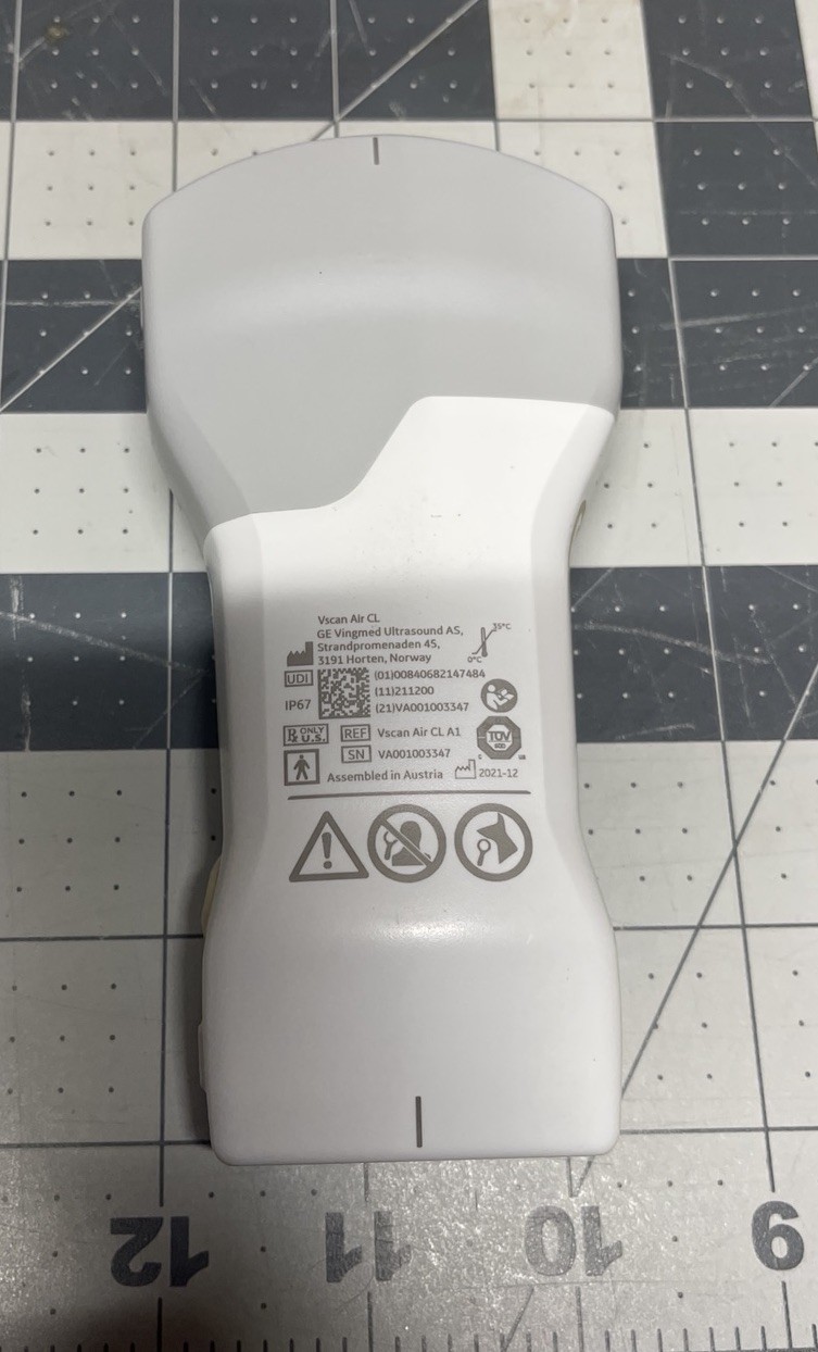 GE VScan Air CL Portable Handheld Ultrasound – Tablet, Case, & Charger Included