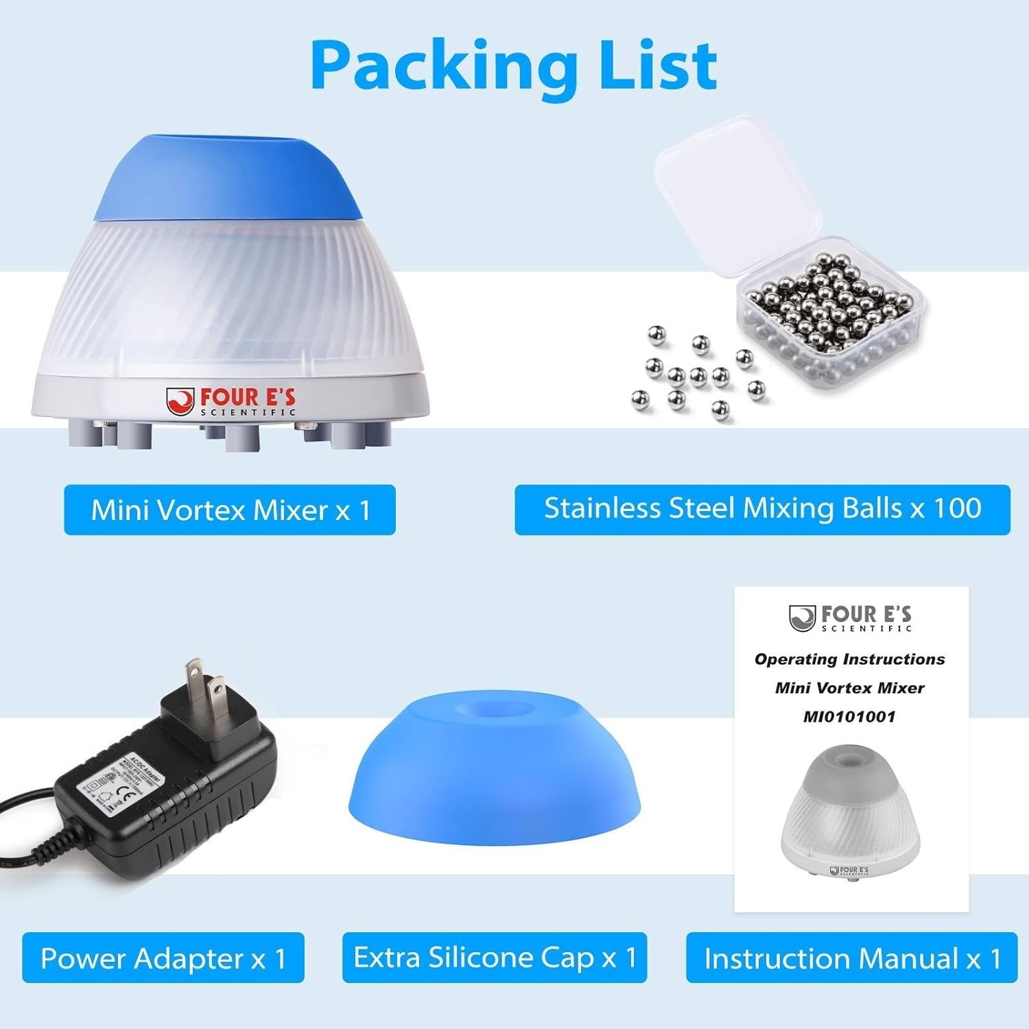 Mini Vortex Mixer 5000RPM Paint Mixer Shaker For Laboratory w/Cap Mixing Ball
