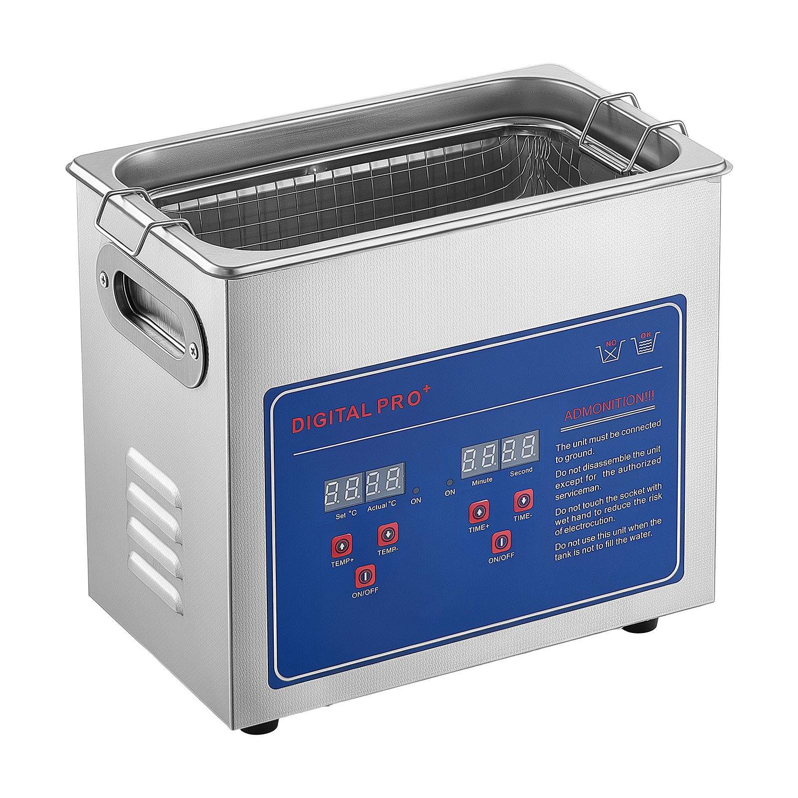 Uimoso 3L Ultrasonic Cleaner 40kHz for Jewelry and Small Parts Cleaning