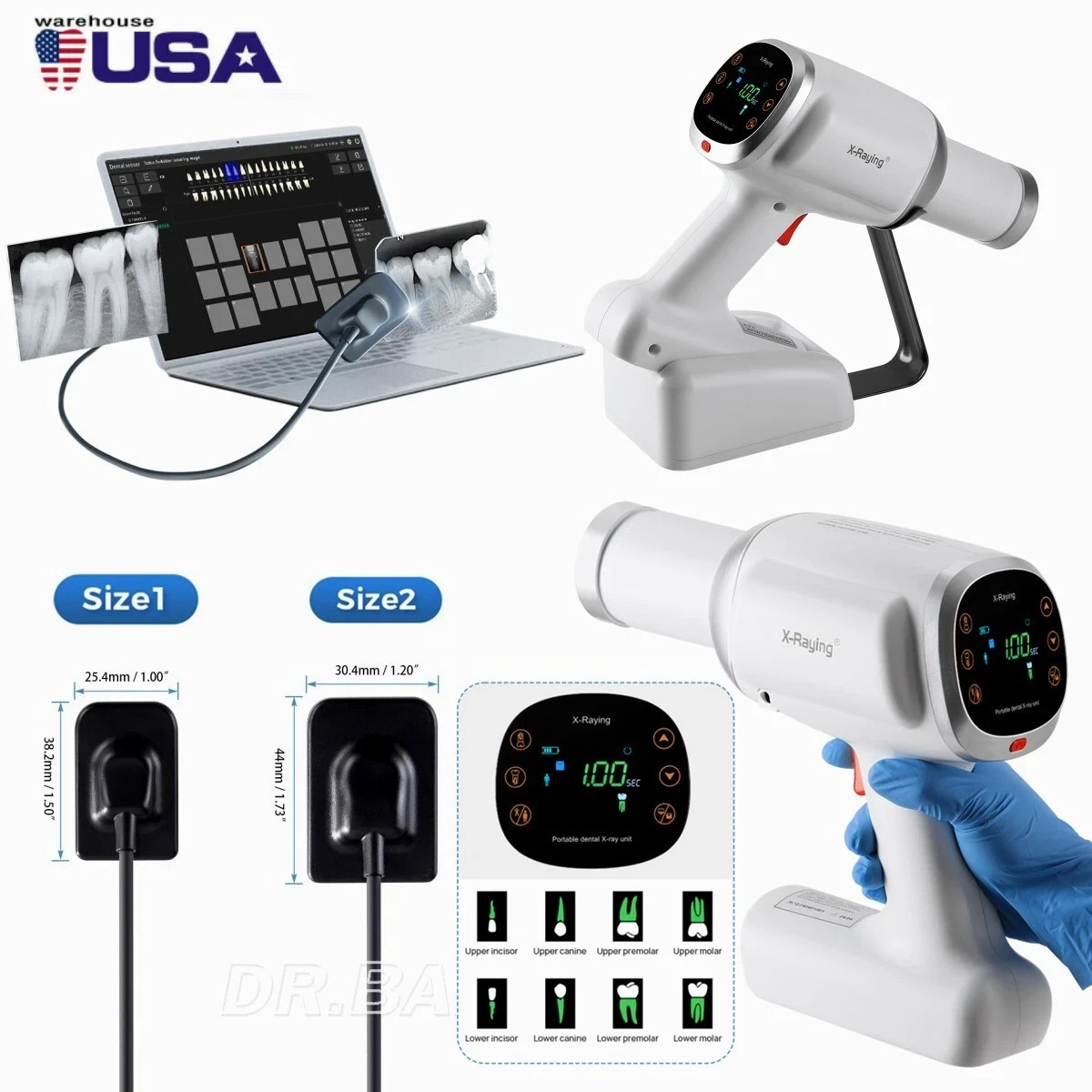 Dental X Mobile Unit System Ray Digital Machine High Frequency No Shield/Sensor