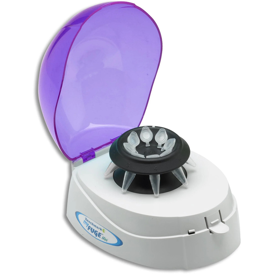 myFuge Mini Centrifuge C1008-P w/ Purple lid, 8 Position Microtube rotor
