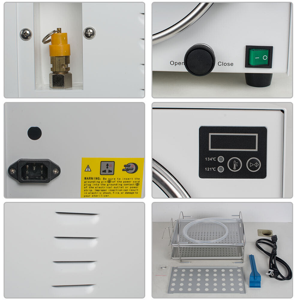 18L Dental Autoclave Steam Sterilizer Medical Autoclaves chip control 25Min/6Min