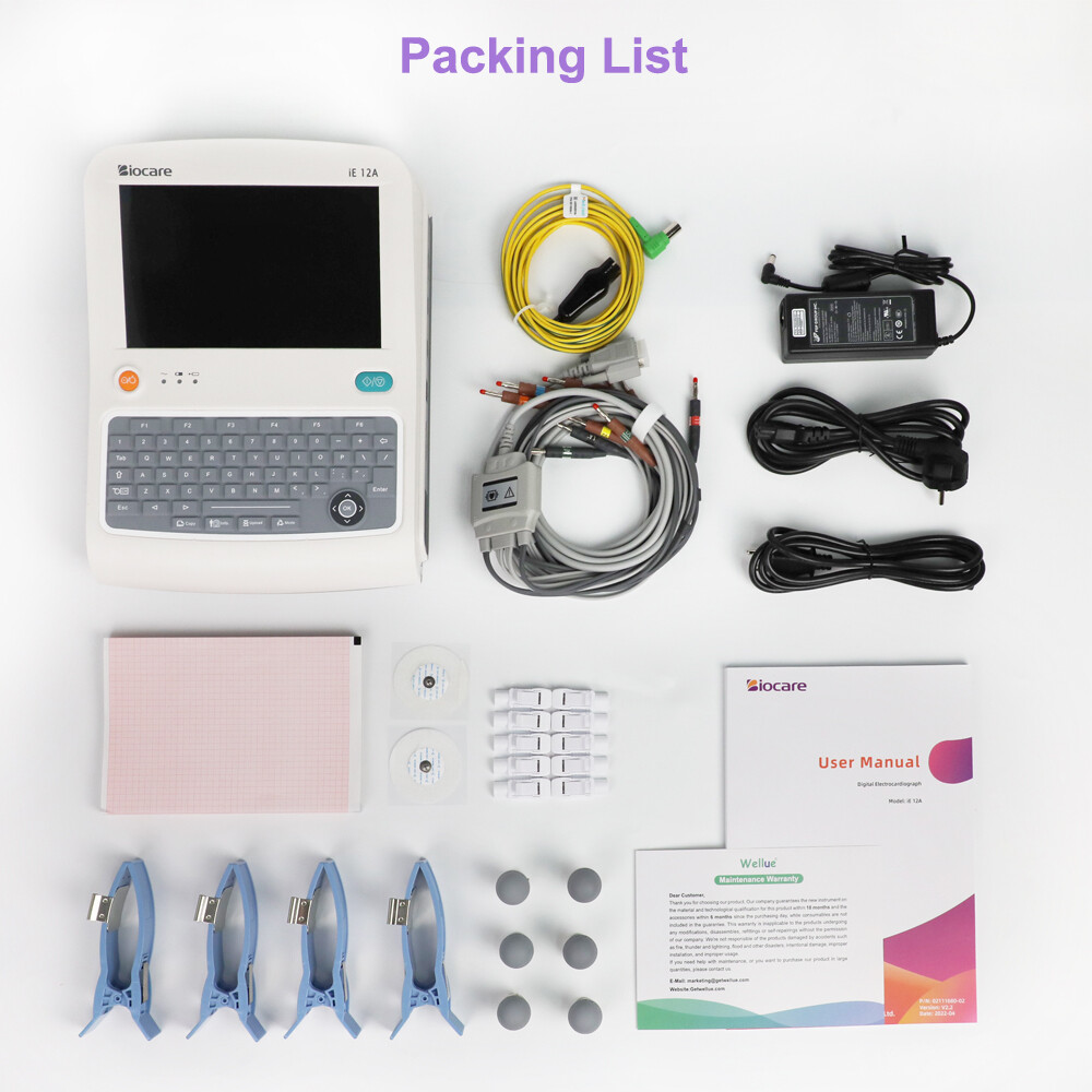 12 lead ECG Machine with Interpretation VCG Acquisition and 12 channel ECG Paper