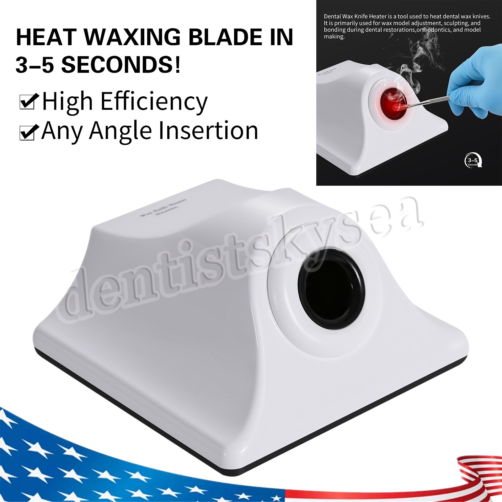 Dental Lab Infrared Electronic Induction Carving Knife Wax Heater US/EU Plug