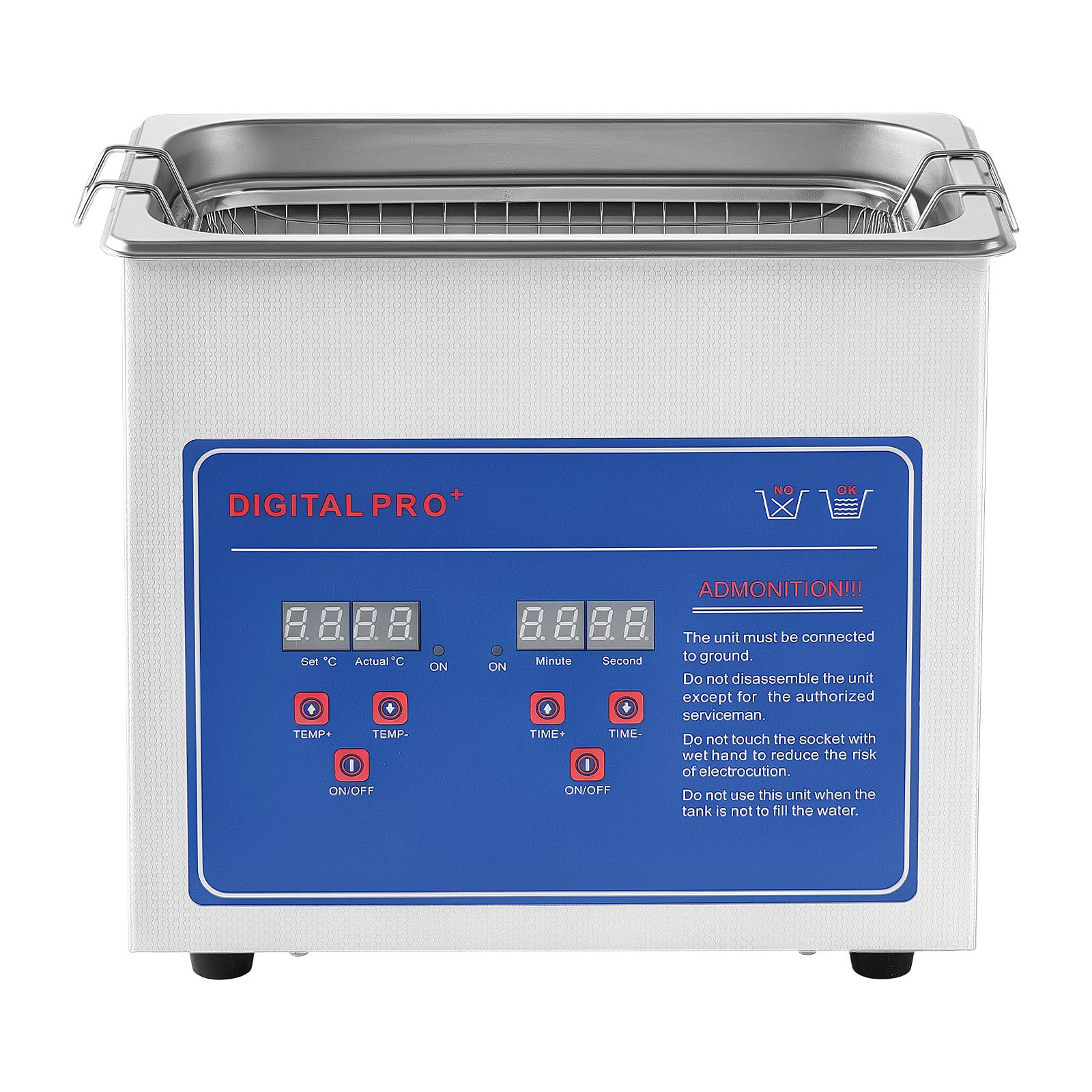 Uimoso 3L Ultrasonic Cleaner 40kHz for Jewelry and Small Parts Cleaning