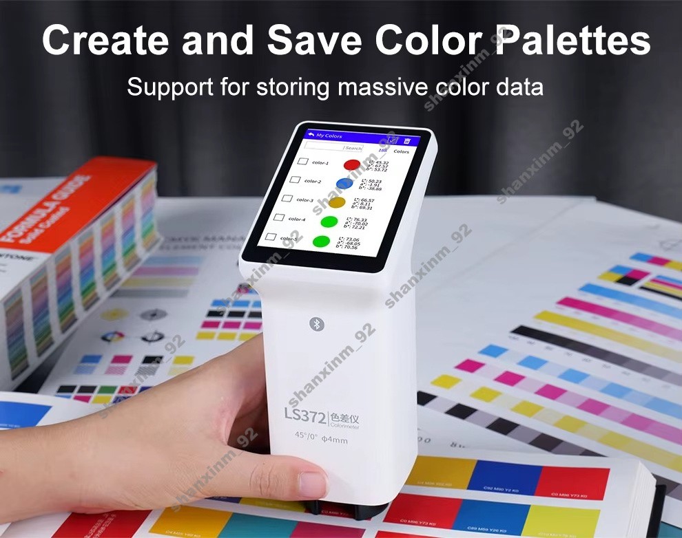 LS372 4mm Aperture Touch Screen Colorimeter APP Control CIE LAB Colorimeter