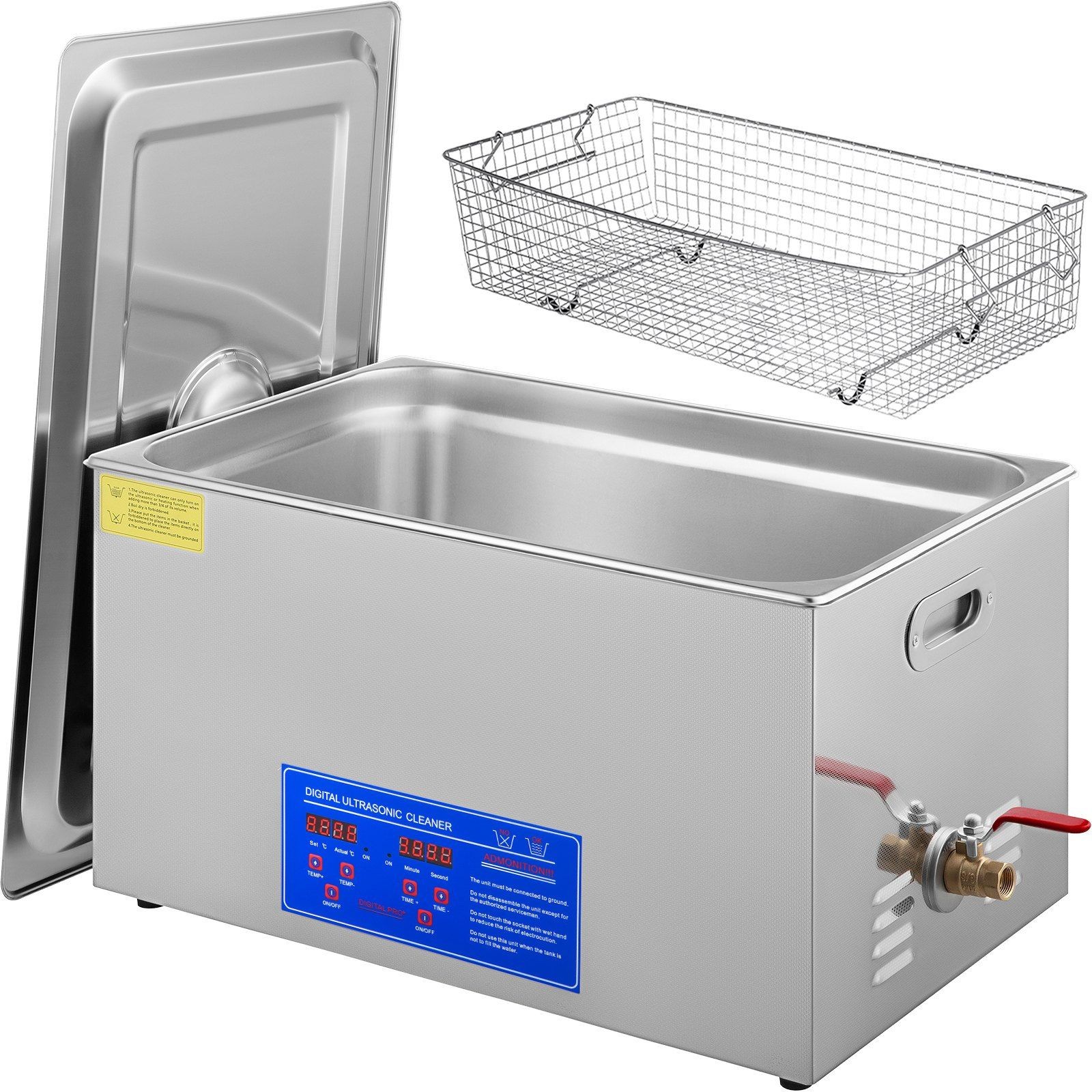 Durable 22L 40kHz Ultrasonic Cleaner Digital Heating 110V SUS304 Built