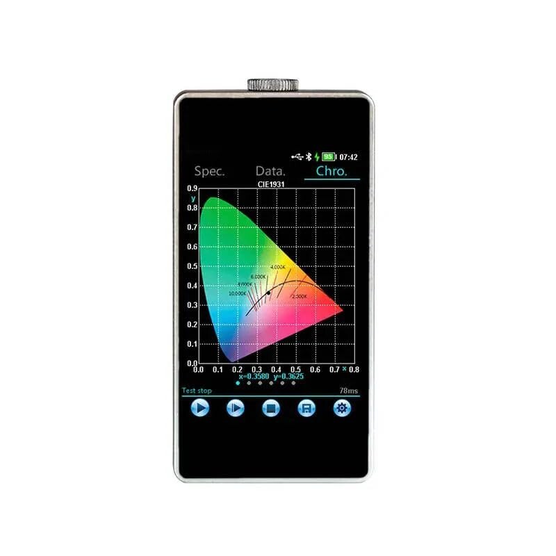 Spectrum Illuminance Meter Spectrometer with 380-780nm USB Interface Handheld