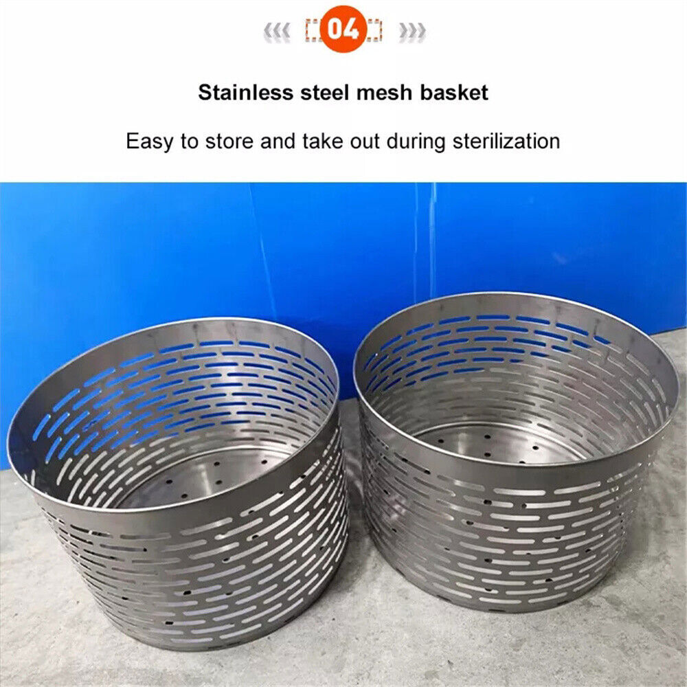 100L Pressure Sterilizer Automation Dental Autoclave Lab Steam Sterilizer 220V