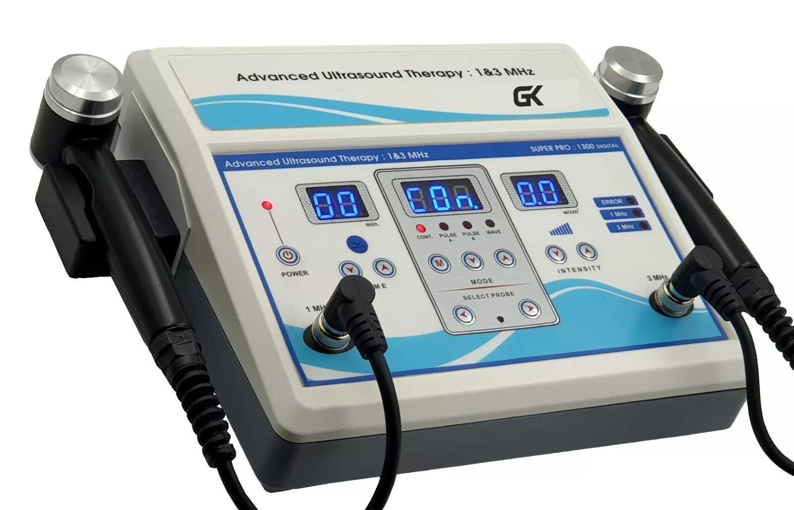 Digital 1 MHz & 3 MHz Ultrasound Therapy Machine for Chiropractic