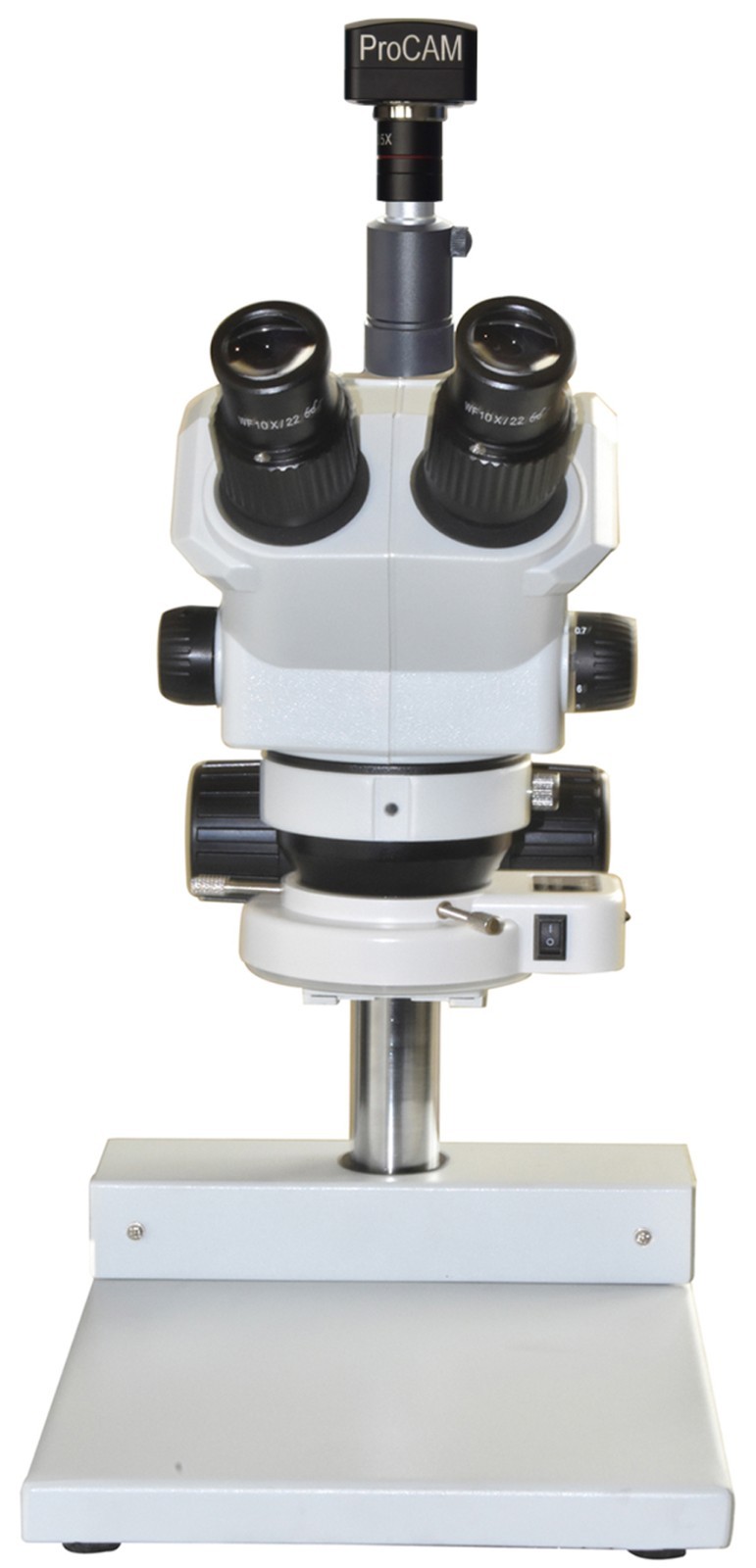 Professional 1:9 Zoom Widefield Stereo Microscope 7–60× w 115mm WD 25 MP USB Cam