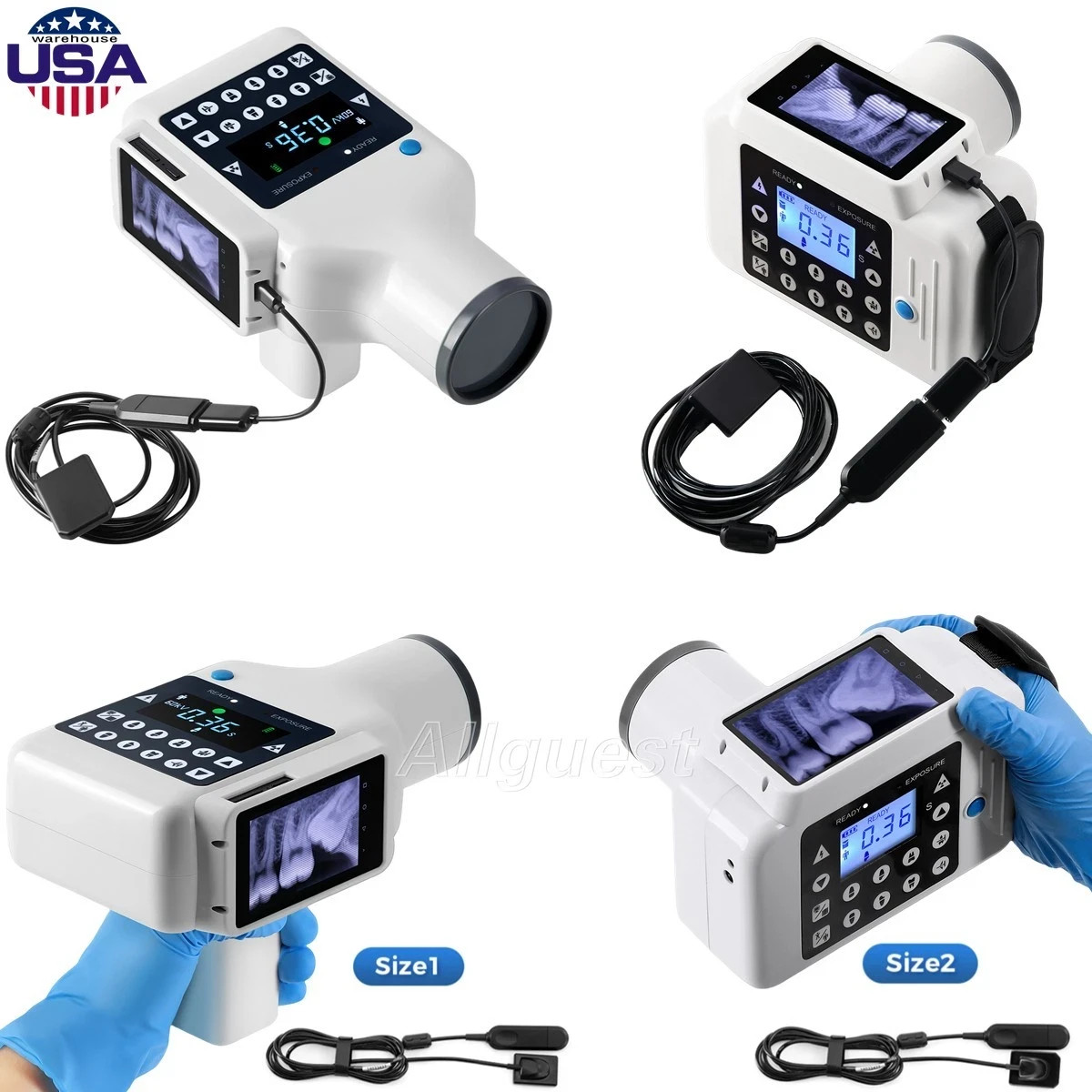 Dental Air Flow Teeth Tooth Polisher Handpiece Hygiene Prophy Jet 2/4 Hole Blue