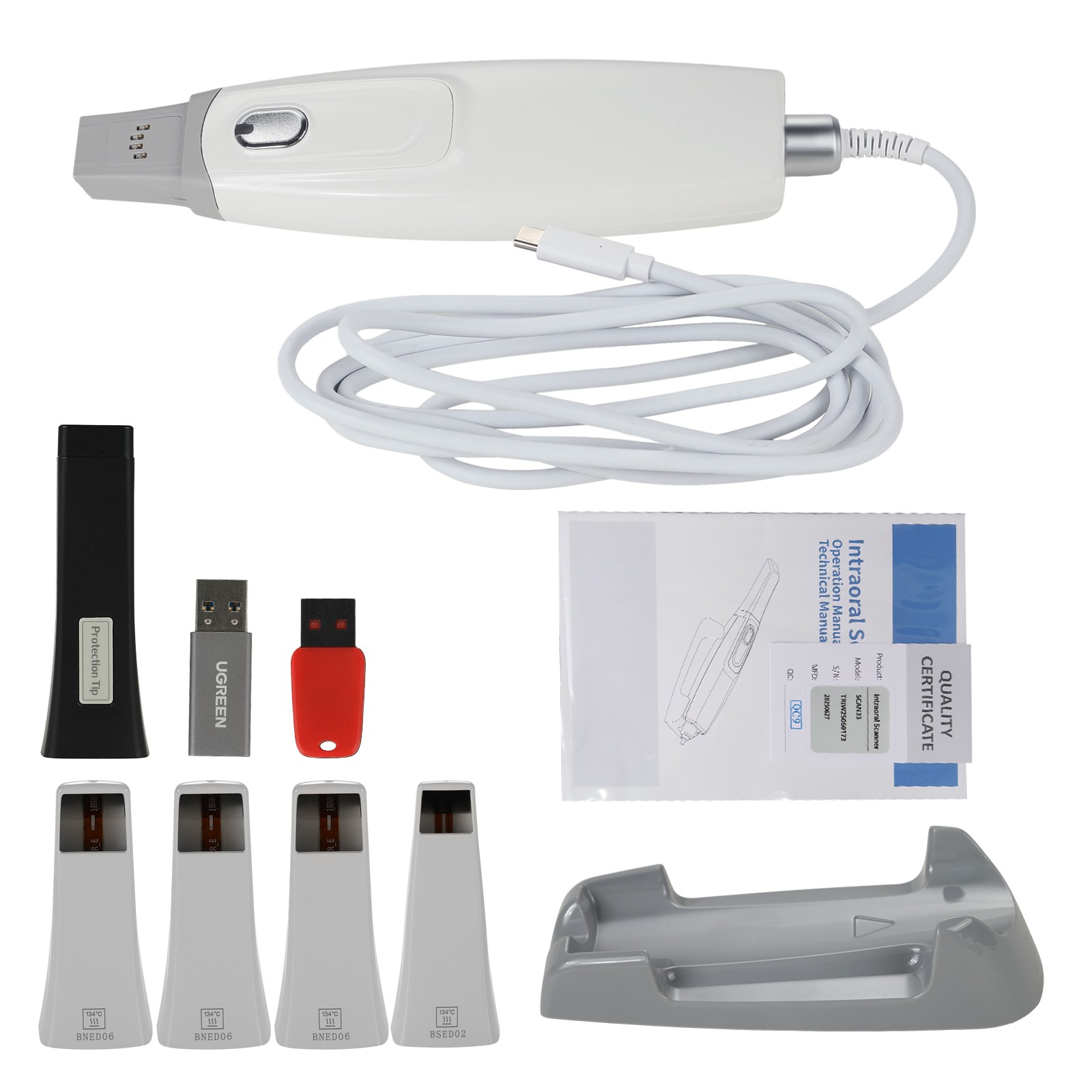 Dental Digital X-Ray Unit Machine with Imaging System RVG X-Ray Sensor Size 1.5