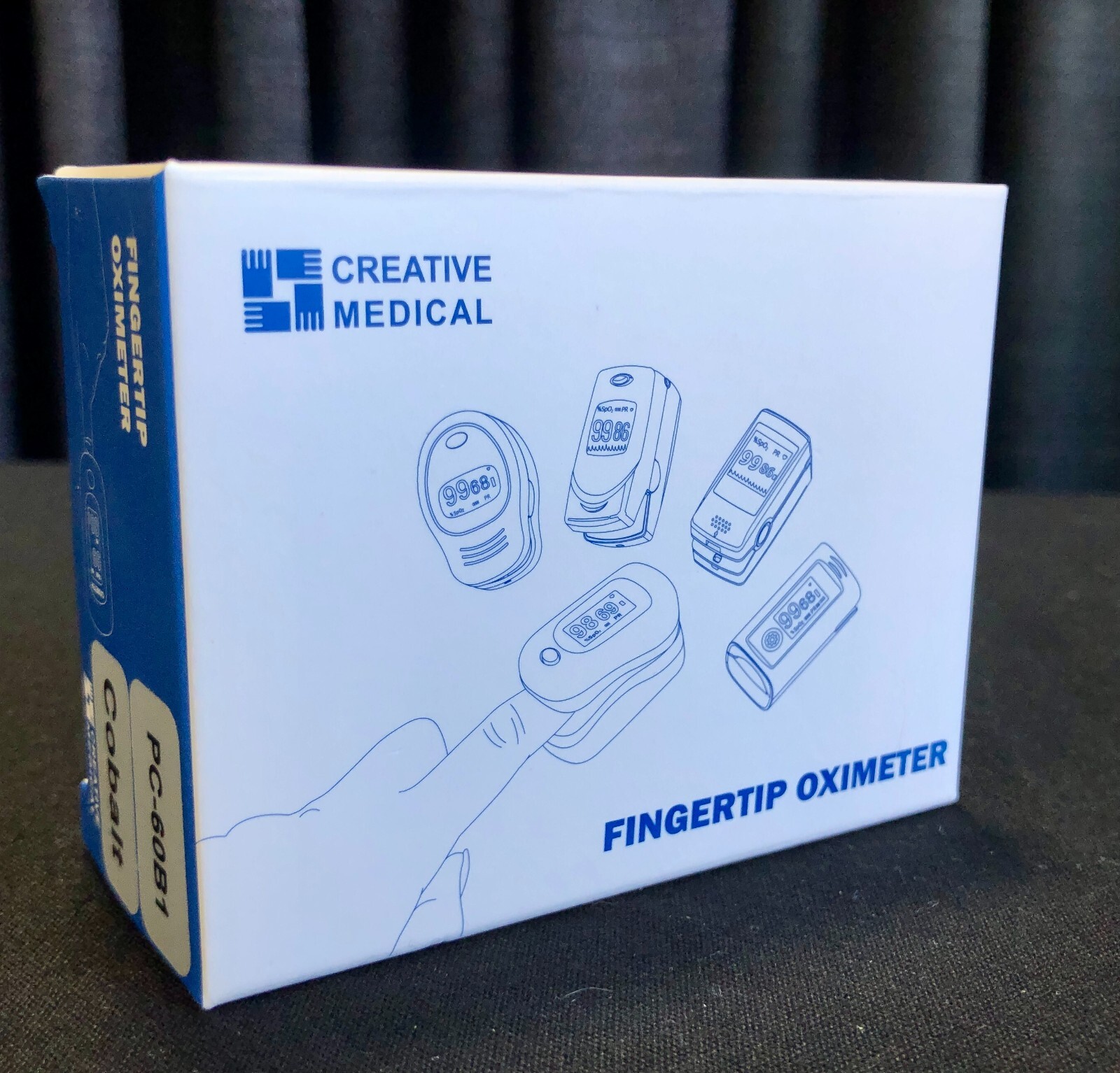 Creative Medical Fingertip Pulse Oximeter, Four direction display Model PC-60B1