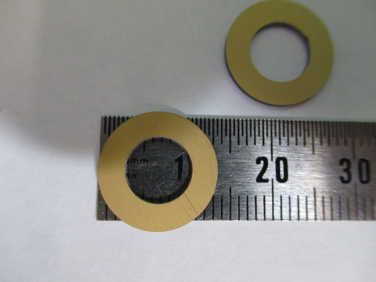 BLANK PIEZOELECTRIC pair QUARTZ CRYSTAL X-CUT GOLD PLATED PIEZO SENSOR AL-B-16