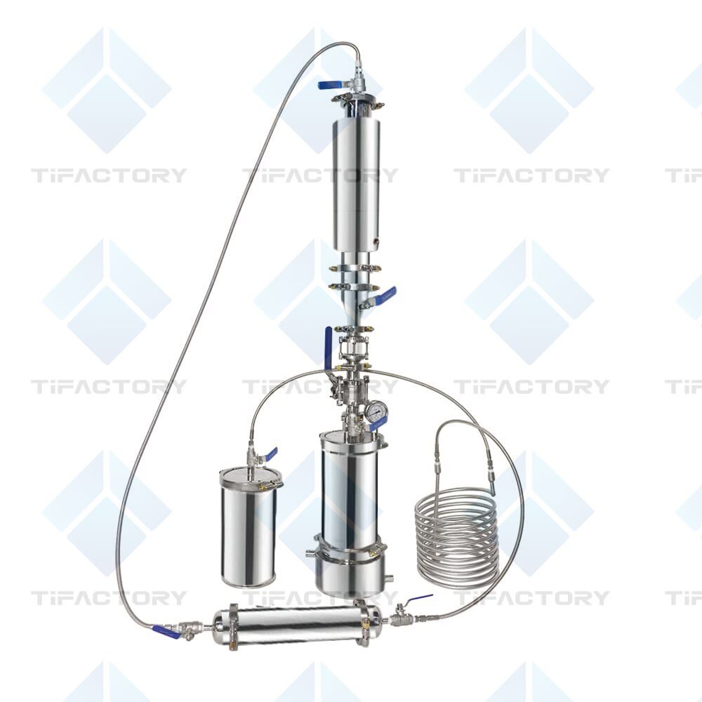 1LB/2LB Stainless Steel Vaccum Chamber for Extracting Materials from Plant Leave