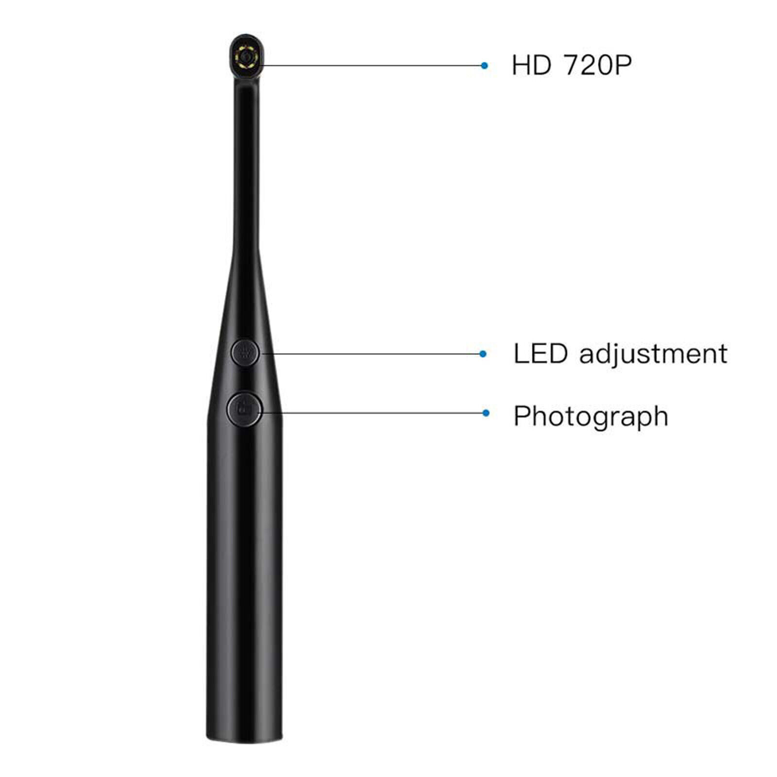 3 in 1 6 LED Light Oral Dental Intraoral Camera Endoscope For Phone/PC HD 720P