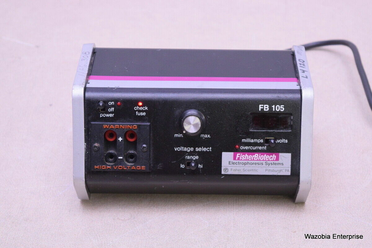 FISHER SCIENTIFIC/ BIOTECH ELECTROPHORESIS SYSTEM MODEL FB 105 POWER SUPPLY