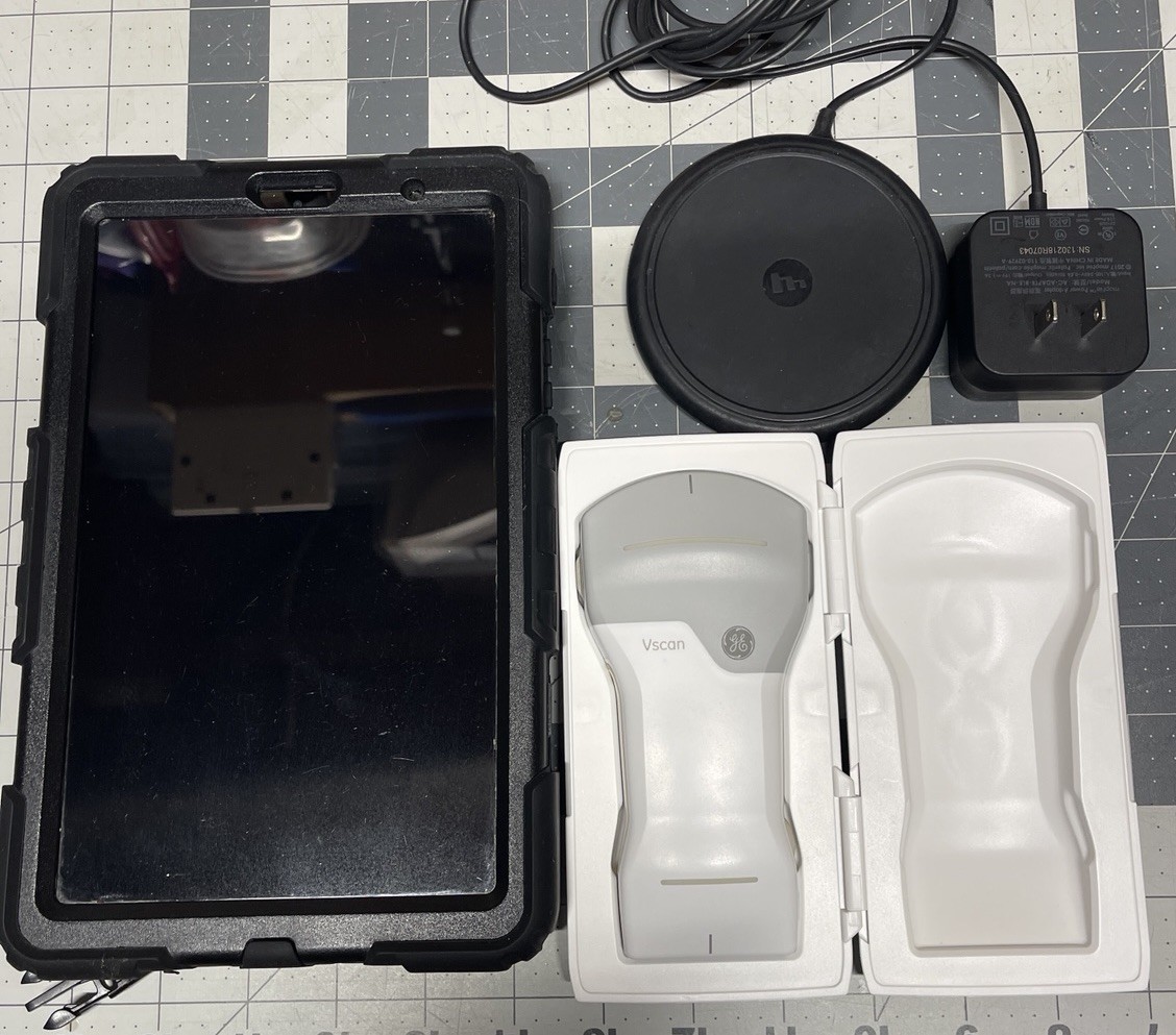 GE VScan Air CL Portable Handheld Ultrasound – Tablet, Case, & Charger Included