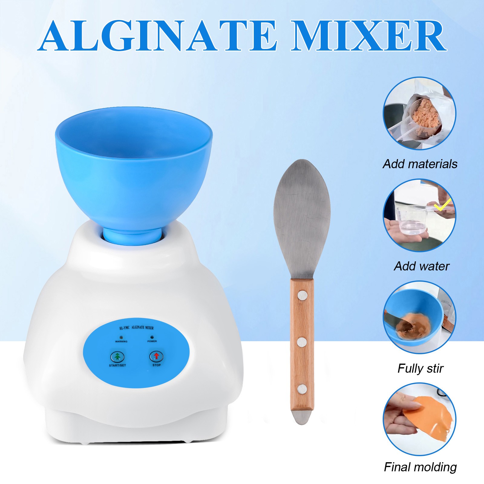 Dental Alginate Mixer Two Speeds Impression Material Gypsum Mixing Machine YMC I