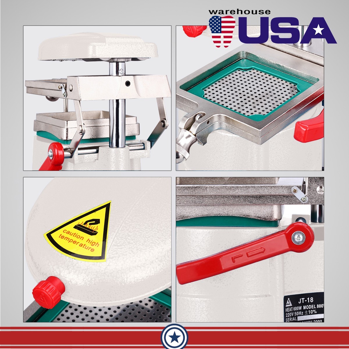 Dental Vacuum Forming Molding Machine Former Heat Thermoforming Steel Grits