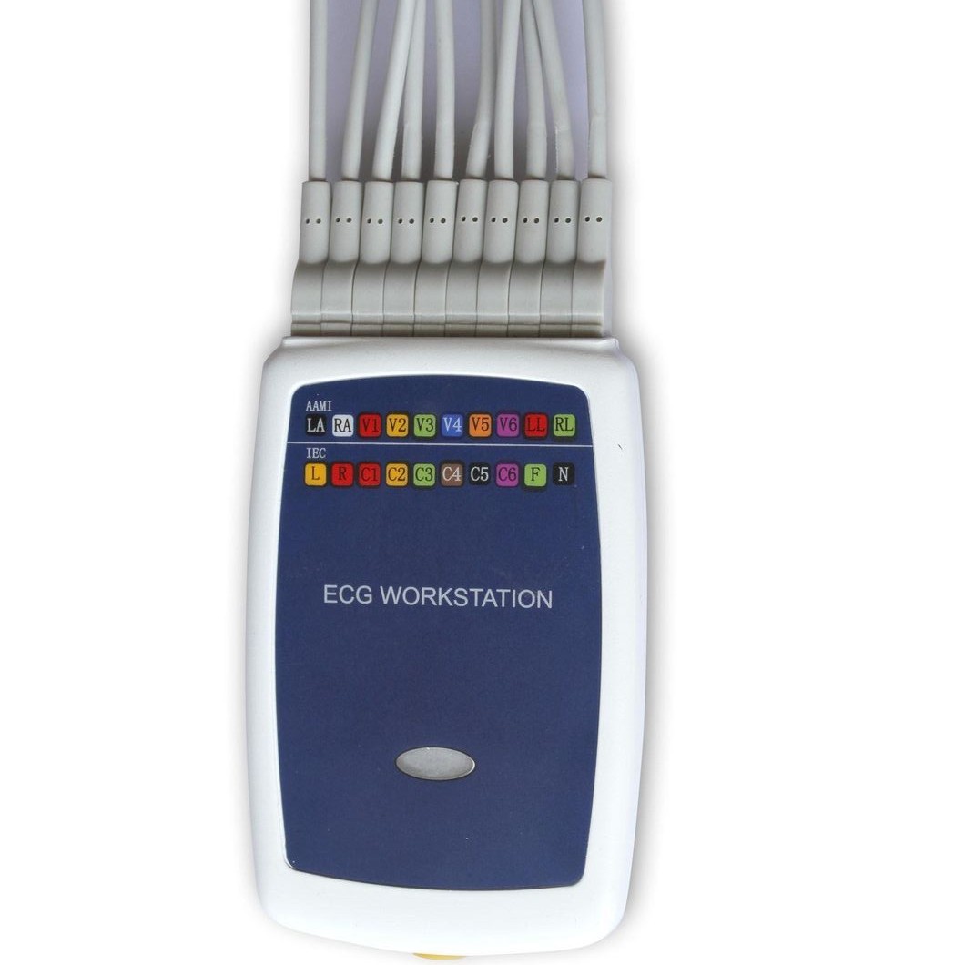 US Stock ECG Workstation 12 Lead Resting EKG Recorder Free PC Software