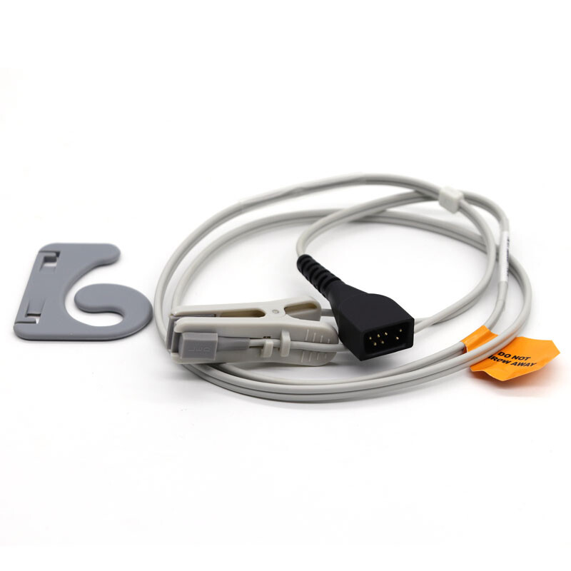 Adult Ear Clip SpO2 Sensor Probe Compatible with Nonin 8500,8600 3ft Oximeters