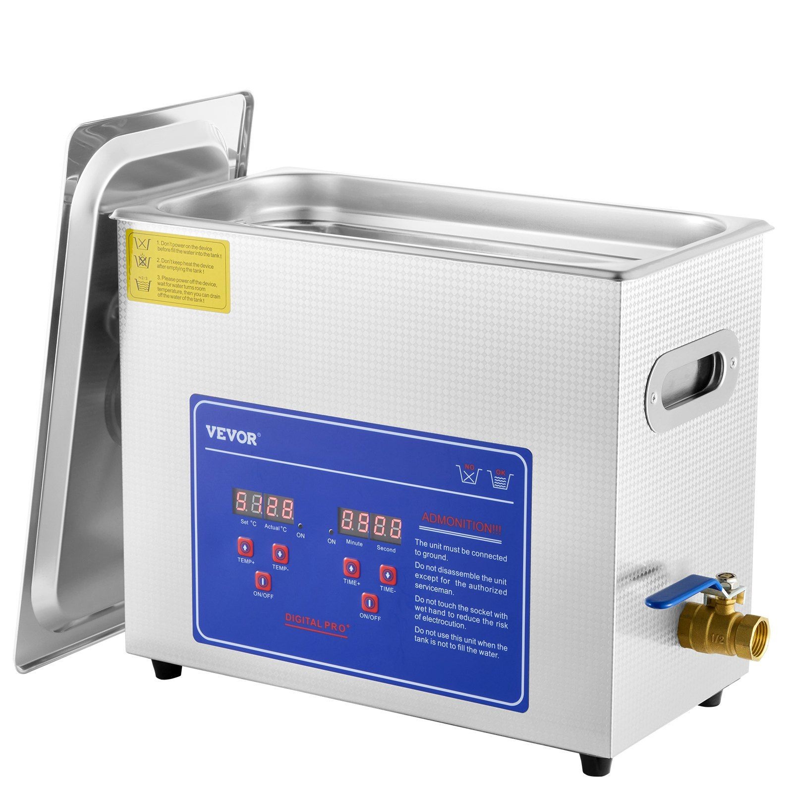 6L 40kHz Carburetor Ultrasonic Cleaner 180W Digital SUS304