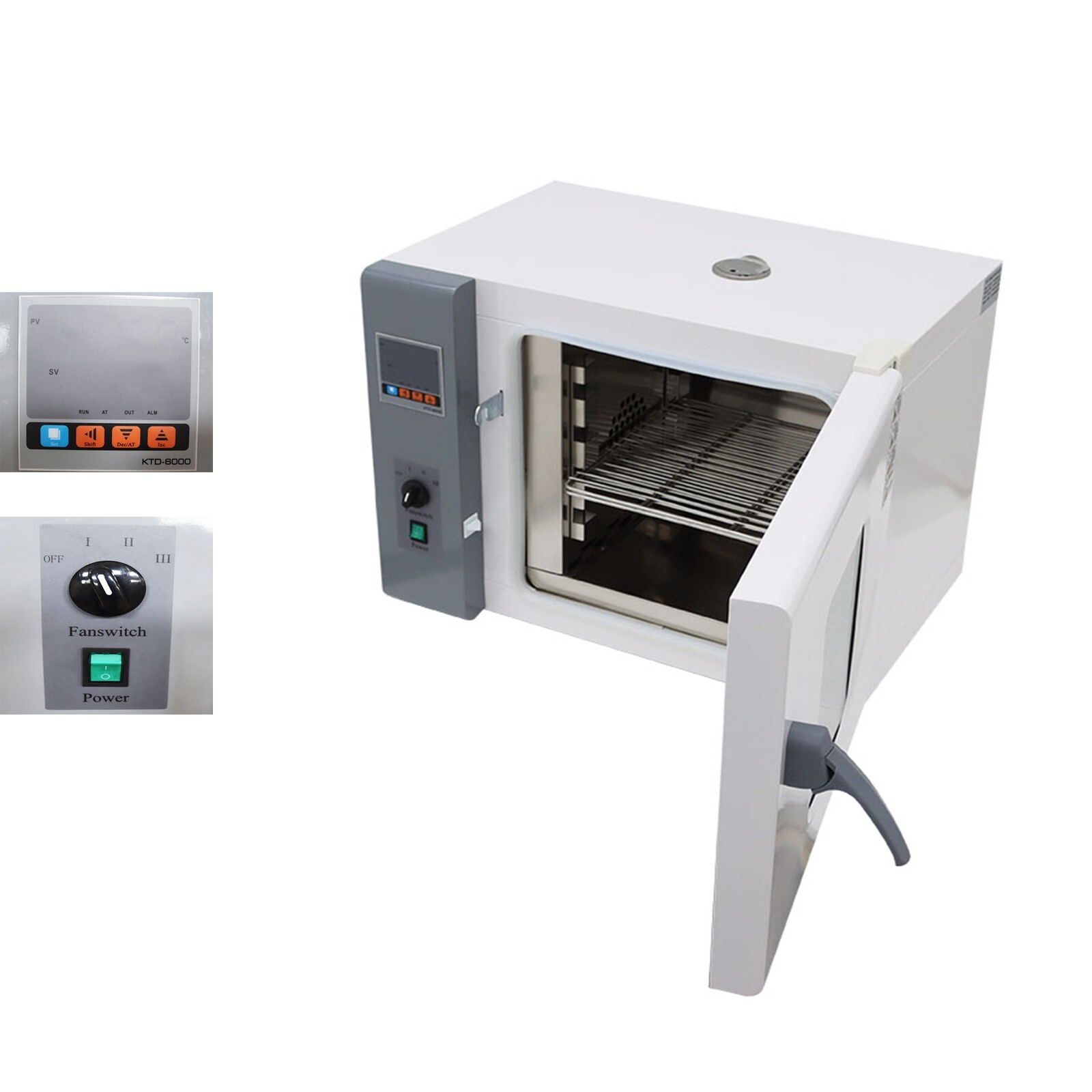 Digital Forced Air Convection Drying Oven Lab Heat Treatment Equipment 110V