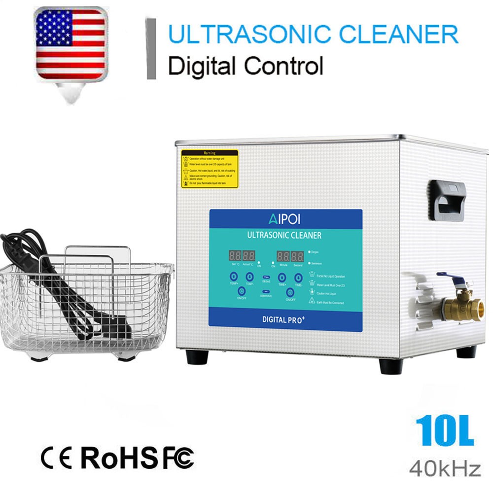 10L Ultrasonic Cleaner Cleaning Equipment Industry Heated W/Timer Heater