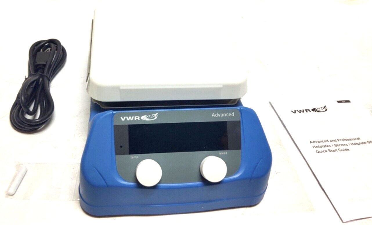 New VWR Magnetic Hotplate Stirrer 76447-044 60 – 1600 rpm 11″ x 10″ x 5″