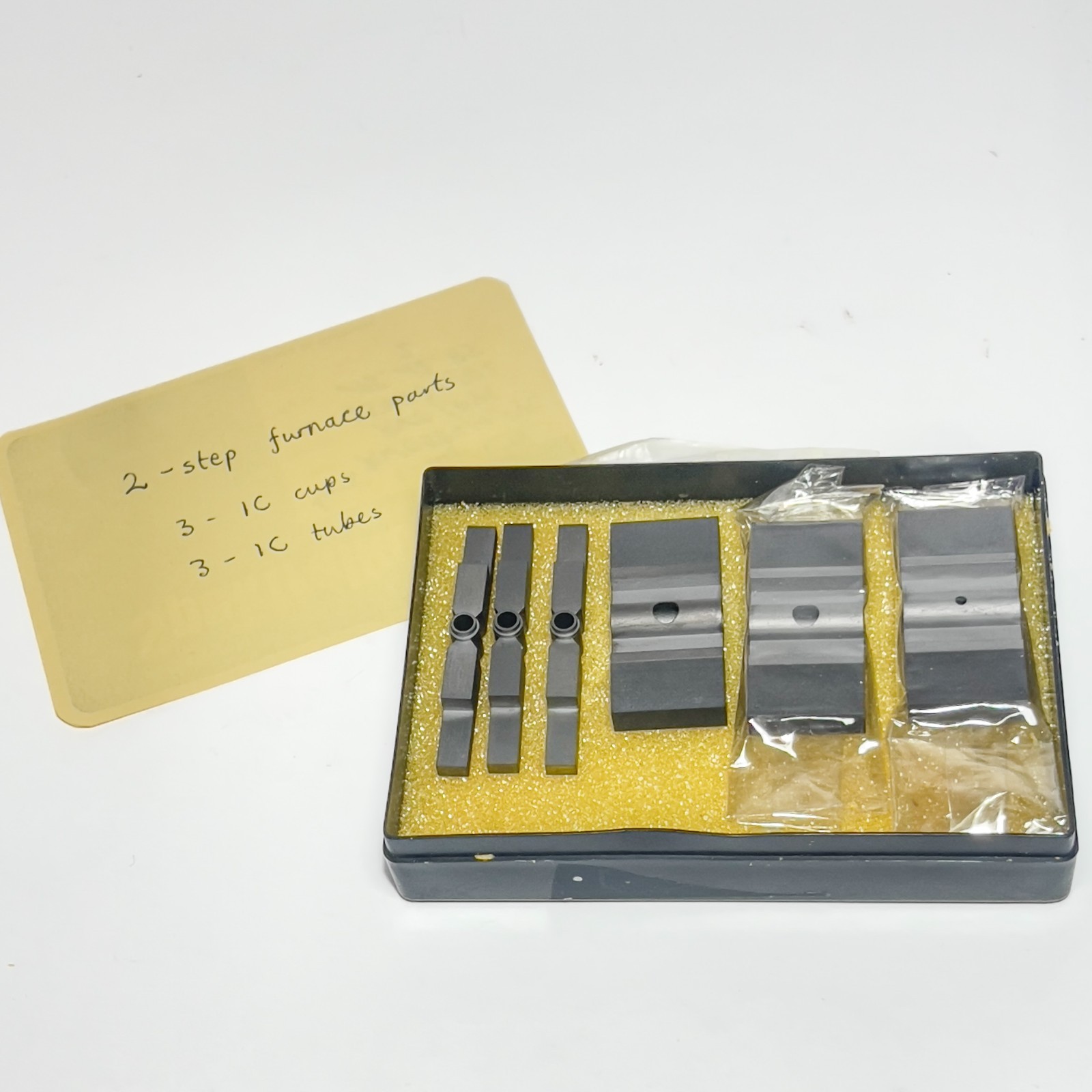 Ringsdorff Graphite Tubes and Cups Set RW0584/1-PYC RWO/PYC 2-Step AAS 6 pcs NOS