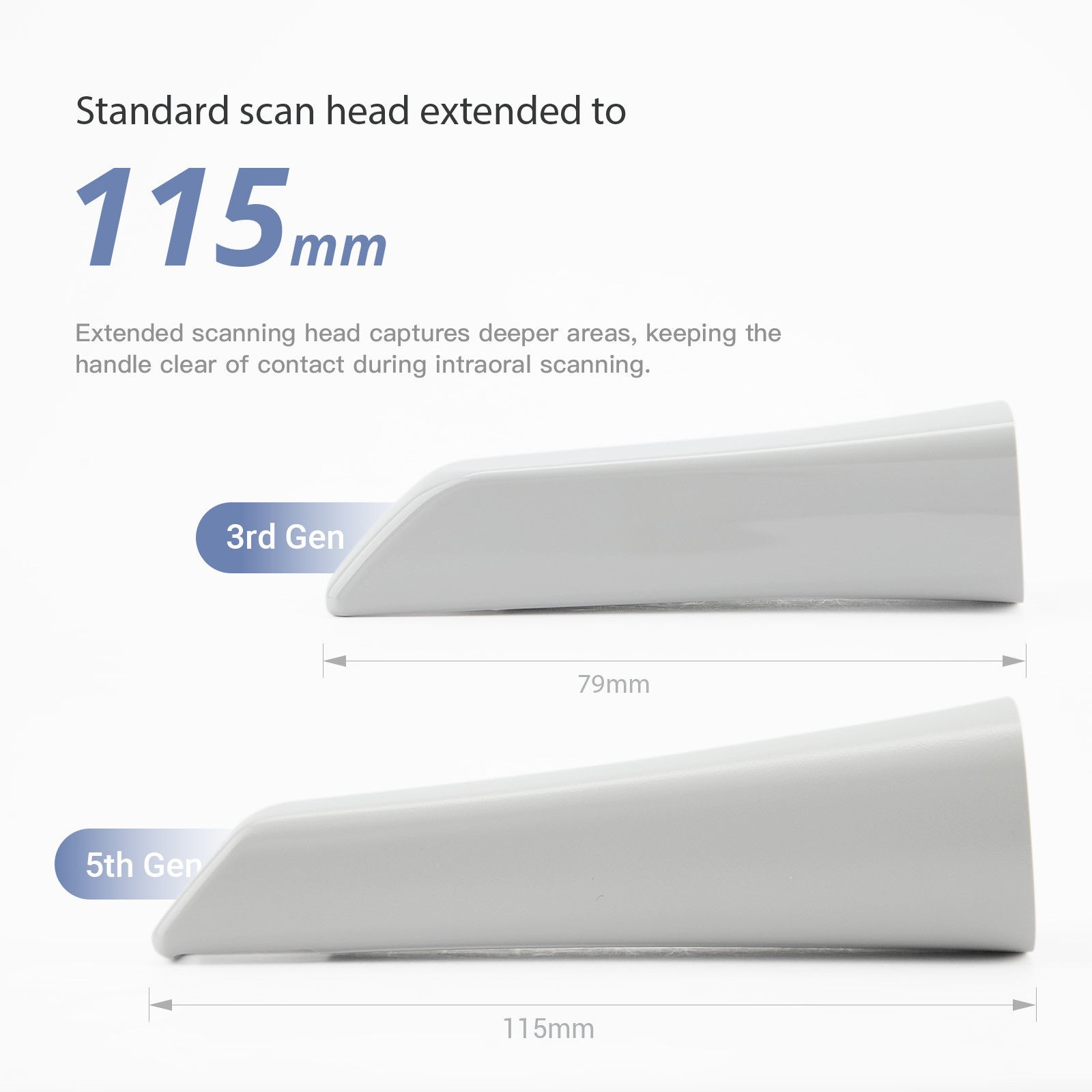 iLED II Dental Curing Light Lamp Wireless 1 Second Curing 2500mw/c㎡