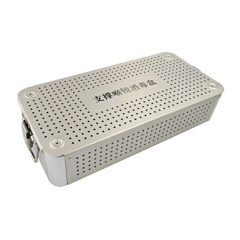 Aluminum alloy laryngoscope sterilization tray box instrument box 410mm*235*90mm