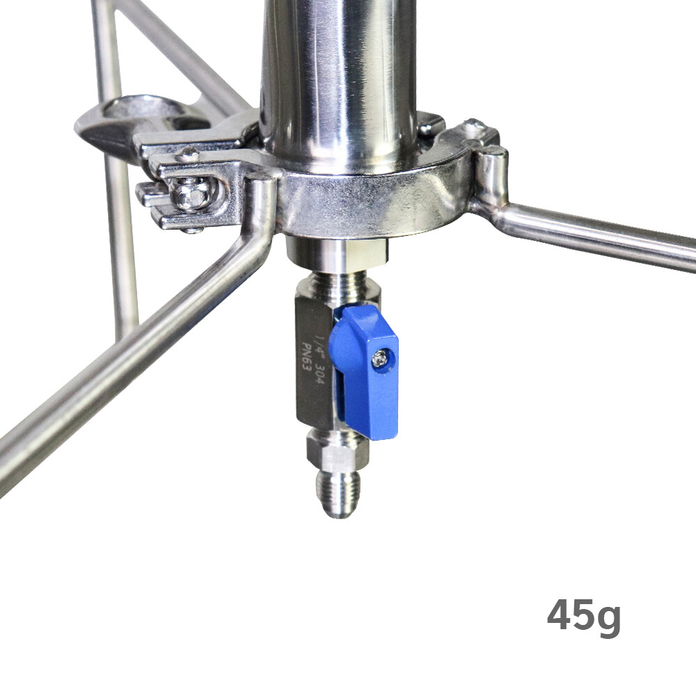 45g 12″ SS304 Vacuum Chamber/Tube Plant Essential Oil Extractor with Tripod US