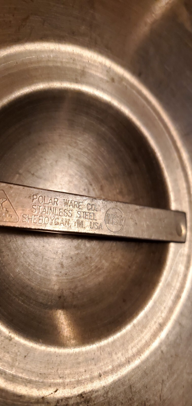 2- (LIDS ONLY!) Polar Ware NSF Storage 88-2 Sauce Pot Lids Stainless Steel