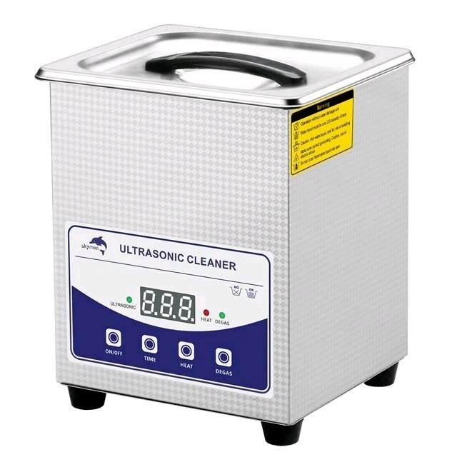 Multifunctional 2L Benchtop Ultrasonic Cleaner w/ Digital Timer, Heater & Degas