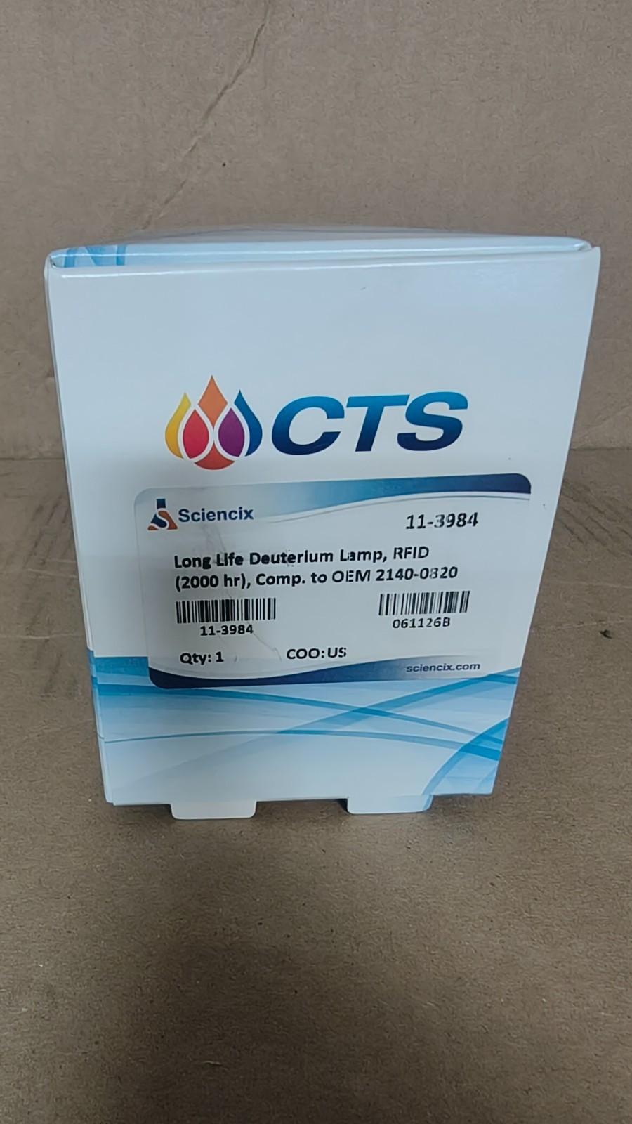 NEW! Sciencix 11-3984 Comp. Agilent 2140-0820 DAD Lamp with RFID 2000hrs